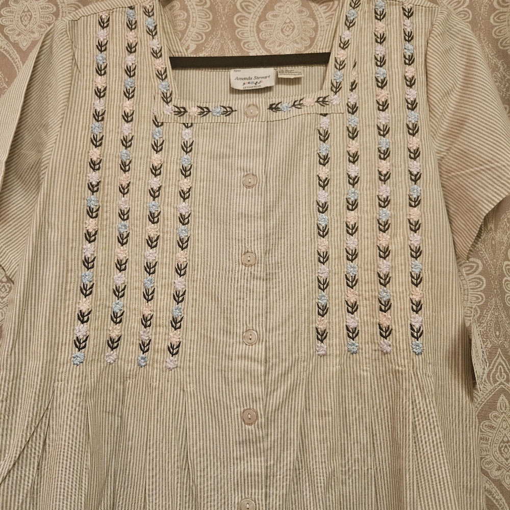 Vintage Deadstock NWT Amanda Stewart 100% cotton dress